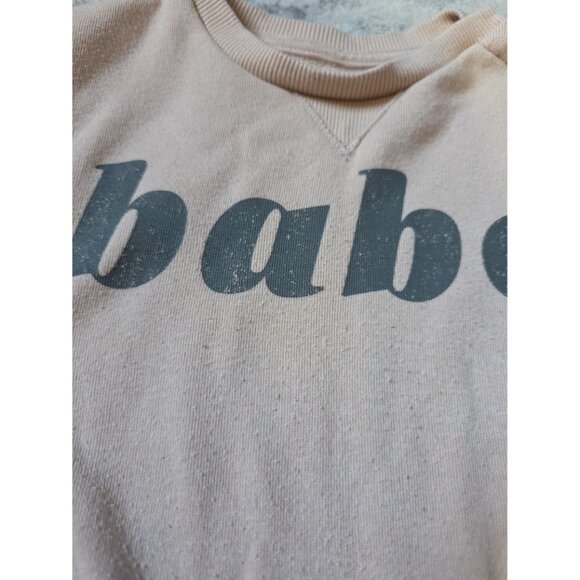 Little Co 24 months Babe Sweatshirt‎ Fall Winter Neutral - Picture 3 of 3